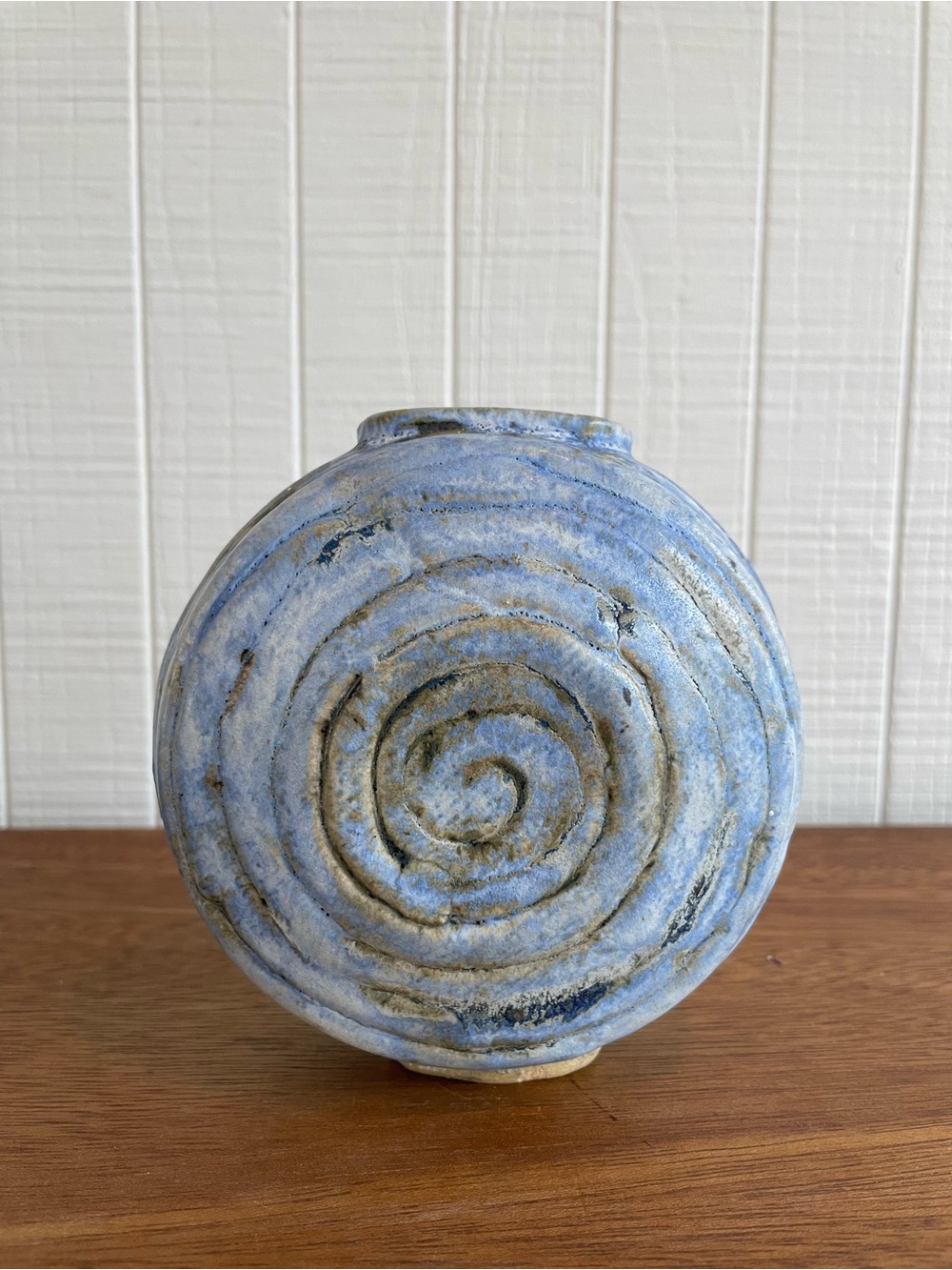 Handmade Ceramic Spiral Vase